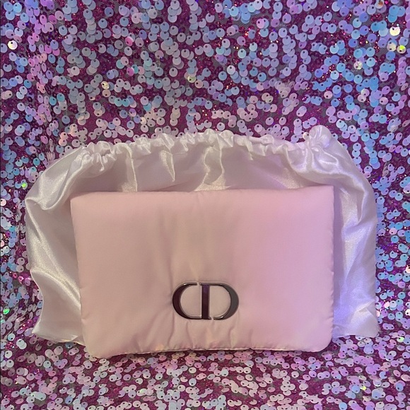 Dior Handbags - Pink Dior Clutch with Silver Accents